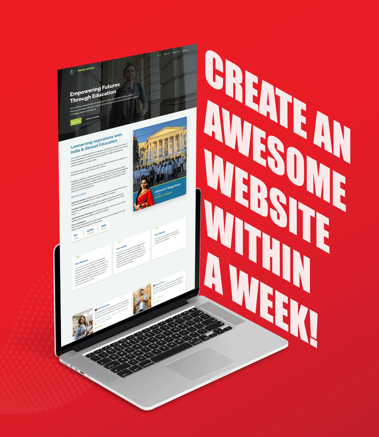 website in 2 days, prvisa technology,